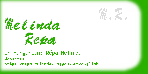 melinda repa business card
